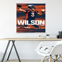 Denver Broncos - Manyetik Çerçeveli Russell Wilson Duvar Posteri, 22.375 34
