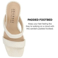Journee Koleksiyonu Bayan Jaell Çok Kayış Kaplı Blok Topuk platform sandaletler