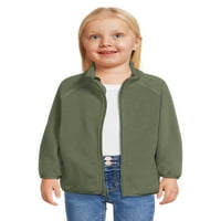 Wonder Nation Yürümeye Başlayan Çocuk Unise Microfleece Fermuarlı Ceket, 2T-5T Bedenler