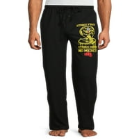 Kobra Kai, Yetişkin Erkek, Logo Pijama Uyku Pantolon, Boyutları S-2XL