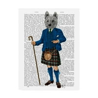 Marka Güzel Sanatlar 'Kilt'te West Highland Terrier' Fab Funky'den Tuval Sanatı