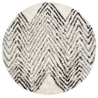 nuLOOM Amanda Fas Chevron Püskül Sevişmek Alan Kilim, 5', Kirli Beyaz