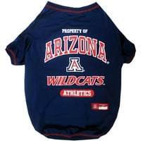 Evcil İlk Collegiate Arizona Wildcats Pet Köpek T-Shirt Boyutları-Ekstra Büyük