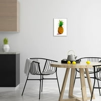 Benekli Ananas Tropikal Meyve yiyecek ve İçecek Grafik Sanatı Beyaz Çerçeveli Sanat Baskı Duvar Sanatı