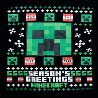 Minecraft Erkek Çocuk Yılbaşı Sweatshirt ve Jogger Seti, 2'li, 4-10 Beden