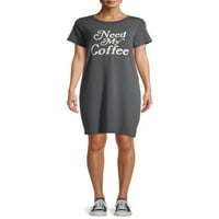 Grayson Social Women's Coffee Kısa Kollu Grafikli Tişört Elbise