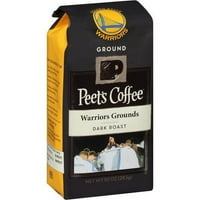 Peet's Coffee Warriors Koyu Kavrulmuş Öğütülmüş Kahve, oz