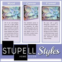 Stupell Industries Küçük Şeylerin Tadını Çıkarın Alıntı Mavi Kırmızı Tipografi Tuval Duvar Sanatı, 40, Tasarım Daphne