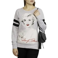 Marilyn Monroe Juniors'ın Çok Grafikli Kazak Sweatshirt
