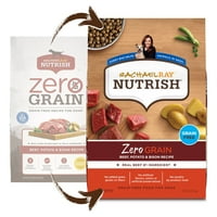 Rachael Ray Nutrish Sıfır Tahıl Doğal Premium Kuru Köpek Maması, Tahılsız, Sığır eti, Patates ve Bizon, Lbs