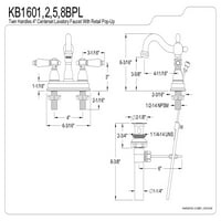 Kingston Pirinç KB1605BPL içinde. Centerset Banyo Bataryası, Yağ Ovuşturdu Bronz