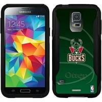 Milwaukee Bucks Basketbol Tasarım OtterBo Banliyö Serisi samsung kılıfı Galaxy S5