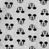 Mickey Mouse Erkek Bebek Uzun Kollu Pamuklu Pijama, 4 Parça Set