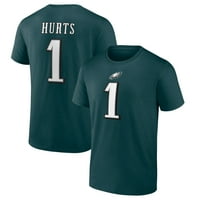 Erkek Fanatikleri Markalı Jalen Acıyor Midnight Yeşil Philadelphia Eagles Atletik Koordinatörü T-Shirt