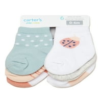 Carter's Child of Mine Kız Bebek Yazlık Mürettebat Çorapları, Paket, 0-12M