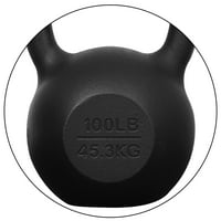 BalanceFrom Toz Boyalı Dökme Demir Kettlebell Lbs Ağırlık Antremanı Halter, Kondisyon, Kuvvet ve Çekirdek Antremanı