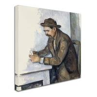 Cezanne'den Marka Güzel Sanatlar 'The Cardplayer' Tuval Sanatı