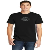 Testere dişi Logo Damga Grafik T-Shirt, Büyük
