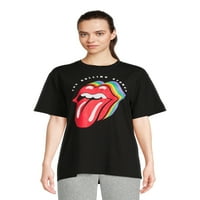 Rolling Stones Kadın Büyük Boy Bant Tişört