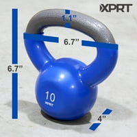 Fitness Vinil Kettlebell Ağırlık Kombo Seti 2, 5, Lb