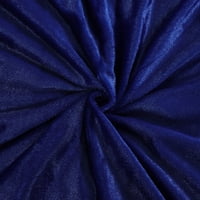 Benzersiz Pazarlık Shaggy Fau Kürk Dekoratif Battaniye Kraliyet Mavi Kraliçe