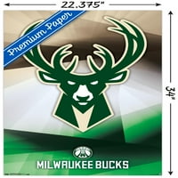 Milwaukee Bucks - Logo Duvar Posteri, 22.375 34