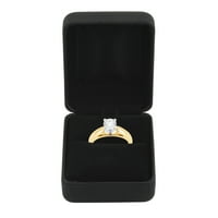 1. Karat T.W. GSI Sertifikalı Pırlanta 14kt Sarı Altın Nişan Yüzüğü