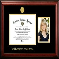 Portre ile Arizona Üniversitesi 11w 8.5h Altın Kabartmalı Diploma Çerçevesi