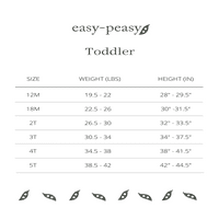 easy-peasy Toddler Unise Organik Kısa Kollu Üst ve Şort Pijama Takımı, 2 Parça, Beden 12M-5T