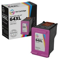 HP 64XL için Uyumlu Değiştirmeler Yüksek Verimli Kartuş Seti: ENVY 6255 ve 7855'te kullanım için N9J92AN Siyah ve