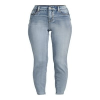 Zaman ve Tru Kadın Yüksek Rise Skinny Jeans, Normal için 29 İç Dikiş, 2-20 Beden