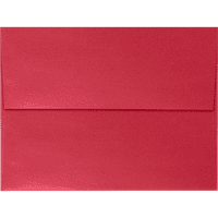 LUXPaper A Peel & Press Davetiye Zarfları, 1 2, lb. 1 4 Kart için Jüpiter Kırmızı Metalik, Paket