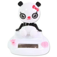 Oturan Bobblehead Panda Kız Güneş Oyuncak Ev Dekor Doğum Günü Hediyesi B11206