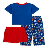 Pençe Devriye Yürümeye Başlayan Çocuk Pamuklu Örgü Pijama, 3 Parçalı Set, 2T-4T Bedenler
