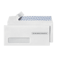 LUXPaper Pencere Zarfları, 1 2, Parlak Beyaz, 500 Paket
