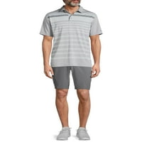 Ben Hogan erkek Performans Kısa Kollu Baskılı Golf Polo Gömlek