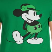 Mickey St Patrick's Erkek Grafikli Tişört, 2'li Paket