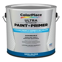 ColorPlace Ultra İç Cephe Boyası ve Astarı, Turuncu Kavun, Yarı Parlak, Galon