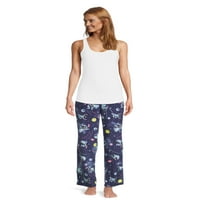 Disney Kadın Dikişli Peluş Uyku Pantolonu, Beden XS-3XL