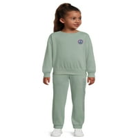 Wonder Nation Girls Polar Kazak Sweatshirt, 4 Beden- ve Artı