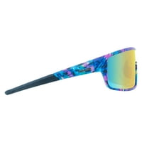 Piranha Eyewear Berkley Shield Spor Güneş Gözlüğü - Ayna Lensli Kravat Boyası Çok Renkli