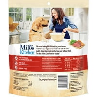 Milo's Kitchen Homestyle Dog Treats, Gerçek Döş ve Bahçe Sebzeli Dana Tarifi, 10 Onsluk Çanta