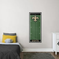 Fathead New Orleans Saints Futbol Sahası Büyük Çıkarılabilir Büyüme Tablosu