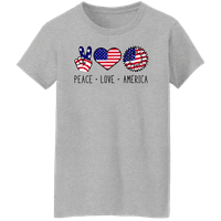 Grafik Amerika Yurtsever 4 Temmuz Bağımsızlık Günü kadın T-Shirt Koleksiyonu