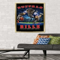 Buffalo Bills - Bitiş Bölgesi Duvar Posteri, 22.375 34