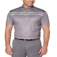 Ben Hogan Erkek Performans Kısa Kollu Solma Çizgili Golf Polo Gömlek, 5xl'ye kadar