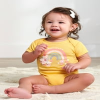 Gerber Bebek Kız Kısa Kollu Onesies Bodysuits