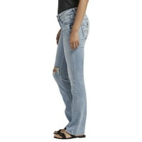 Gümüş Jeans A.Ş. Kadın Britt Low Rise Slim Bootcut Kot Pantolon, Bel Ölçüleri 24-34