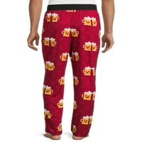 Erkek ve Büyük Erkek Sevgililer Günü'nü Kutlamanın Yolu Uyku Pantolonu 2'li paket, Funda Kırmızısı ve Kibrit Yapımı