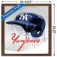 New York Yankees-Damla Kask Duvar Posteri, 14.725 22.375